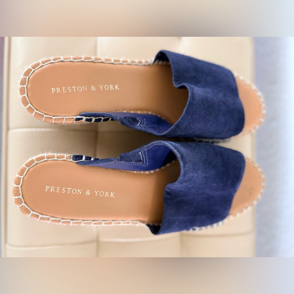 Preston & York Navy Espadrilles